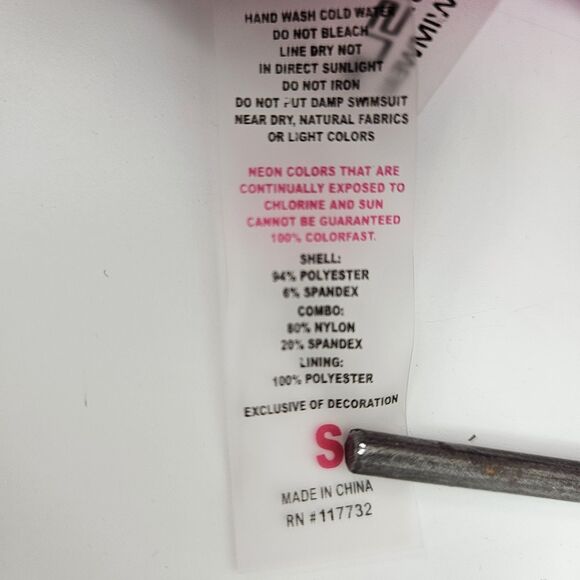 Women's UnXposed Swimsuit Top Size S Purple Multicolor Layered Sports Bra Tank - Picture 7 of 11